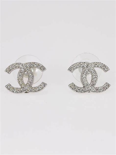 her chanel stud earrings|chanel swarovski earrings.